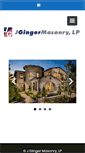 Mobile Screenshot of jgingermasonry.com