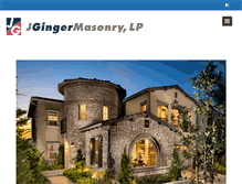 Tablet Screenshot of jgingermasonry.com